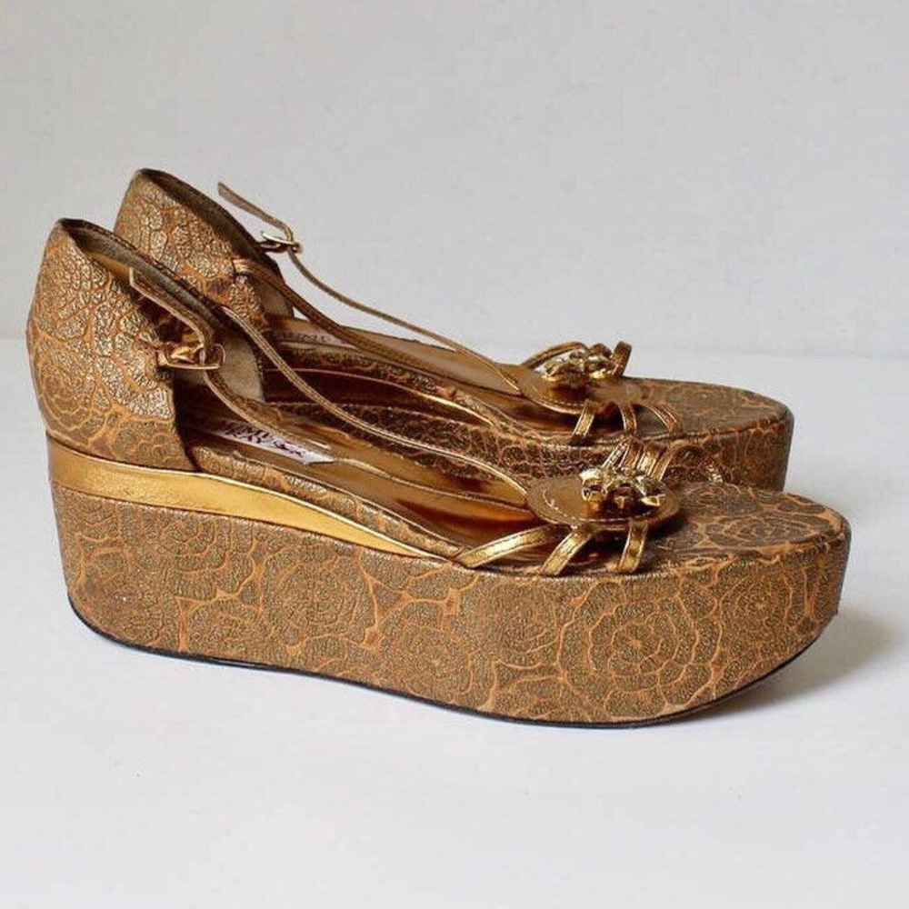 Vintage Guillaume Hinfray Brocade Platforms